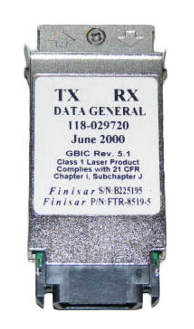 FTR-8519-5 Finisar 2.5Gbps 1000Base-SX Multi-mode Fiber 550m 850nm SC Connector GBIC Transceiver Module