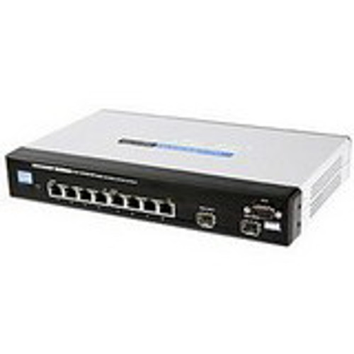 SRW2008-LA Linksys 8-Ports 10/100/100 SFP Gigabit Managed Switch with WebView (Refurbished) SRW2008-LA
