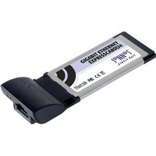 GE1000LA-E34 Sonnet Presto Gigabit Ethernet Pro ExpressCard/34 ExpressCard  1 x RJ-45 10/100/1000Base-T