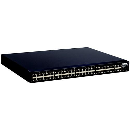 SMC6152PL2 SMC TigerSwitchEthernet Switch with PoE 2 x SFP (mini-GBIC) Shared 48 x 10/100Base-TX LAN 2 x 10/100/1000Base-T Uplink 2 x 1000Base-T (Refurbished)
