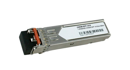 CWDM-SFP-1410 Cisco 1Gbps 1000Base-CWDM Single-mode Fiber 80km 1410nm Duplex LC Connector SFP Transceiver Module (Refurbished)