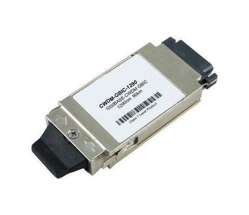 CWDM-GBIC-1290 Cisco 1Gbps 1000Base-ZX CWDM Single-mode Fiber 80km 1290nm Duplex SC Connector GBIC Transceiver Module (Refurbished)