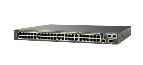 WS-C2960S-48LPD-L Cisco Catalyst WS-C2960S-48LPD-L 48-Ports 10/100/1000 RJ-45 PoE Manageable Layer2 Rack-mountable 1U and Stackable Ethernet Switch with 2x 10 Gigabit