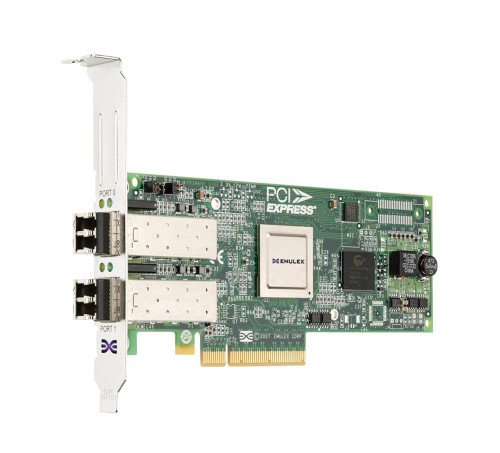 LPE12002M8BIN1 Emulex Network LightPulse Dual-Ports 8Gbps Fibre Channel PCI Express 2.0 x8 Low Profile MD2 Host Bus Network Adapter