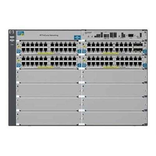 J9540A HP ProCurve E5412-92G-PoE 92-Ports Layer-4 Managed v2 zl Gigabit Ethernet Switch with 2 x SFP (mini-GBIC) (Refurbished)