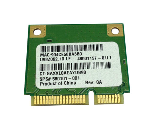 580101-001 HP Atheros AR9285 802.11b/g/n Wireless Mini PCI Express Network Card