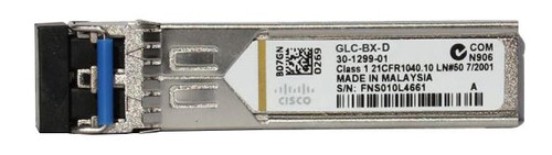 GLC-BX-D 3RD PARTY Cisco 1Gbps 1000BASE-BX10-D Downstream Bidirectional Single Fiber with DOM SFP Transceiver Module (Refurbished) GLC-BX-D 3RD