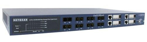 GSM712F NetGear 12-Ports (8x 1000Base-SX and 4x 10/100/1000Mbps GBIC Ports) Managed Fiber Gigabit Switch (Refurbished)