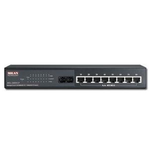 MIL-SM801PST Transition Networks MIL-SM801PST Managed Ethernet Switch 8 x 10/100Base-TX, 1 x 100Base-FX (Refurbished)