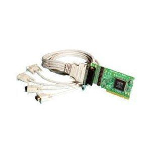 UC-260-001 Brainboxes 4 Port RS-232 Universal low-profile Multiport Serial Adapter Universal PCI 4 x DB-9 RS-232 Serial Via Cable Half-length Plug-in Card