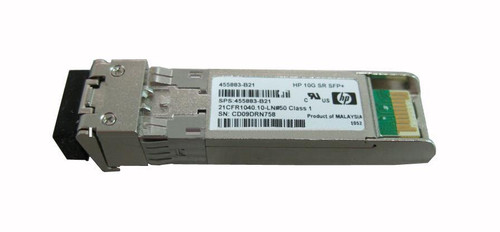 455883-B21R HP 10Gbps 10GBase-SR Multi-mode Fiber 300m 850nm Duplex LC Connector SFP+ Transceiver Module for BladeSystem c-class