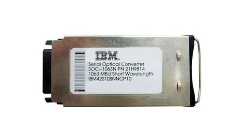 21H9814-02-CT IBM 1Gbps Fiber Channel Short Wave Gigabit Interface Converter (GBIC) Transceiver Module