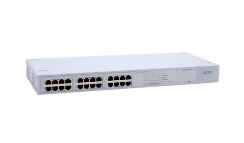 1647-110-010-AB 3Com 2024 24-Ports RJ-45 100Mbps 10Base-T/100Base-TX Fast Ethernet Baseline Switch (Refurbished)