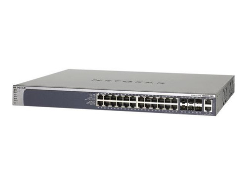 GSM7228S-100NES NetGear ProSafe 24-Ports Gigabit Layer 2+ Managed Stackable Switch (Refurbished)