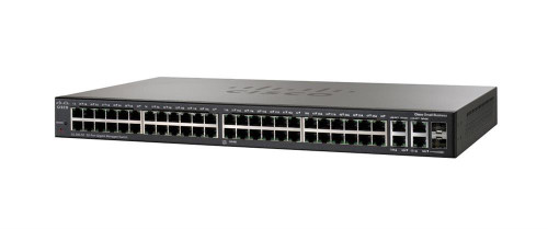 SG300-52P-K9 Cisco SG300-52P 50-Ports RJ-45 10/100/1000Base-T Gigabit Ethernet 1U Rack-mountable 375W PoE+ Layer3 Managed Switch with 2x SFP Ports (Refurbished)