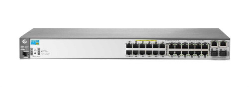 J9624A#ABG HP 12-Ports 10/100Base-TX RJ-45 PoE+ 12-Ports 10/100Base-TX RJ-45 Manageable Rack-mountable Ethernet Switch with 2x 10/100/1000Base-T RJ-45 Uplink