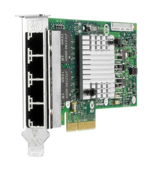 593722-B21-BO HP Quad-Ports RJ-45 1Gbps 10Base-T/100Base-TX/1000Base-T Gigabit Ethernet PCI Express 2.0 x4 Server Network Adapter