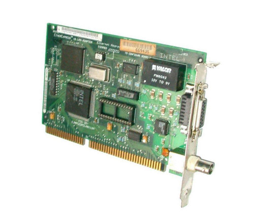 PB305898002 Intel EtherExpress RJ-45 Coaxial Ethernet LAN ISA Network Adapter
