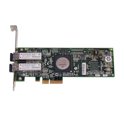 42C2071-02-CT IBM Dual-Ports LC 4Gbps Fibre Channel PCI Express x4 Low Profile Host Bus Network Adapter by Emulex