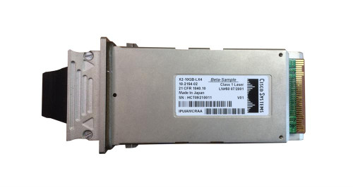 10-2154-02 Cisco 10Gbps 10GBase-LX4 Multi-Mode Fiber 300m 1310nm Duplex SC Connector X2 Transceiver Module