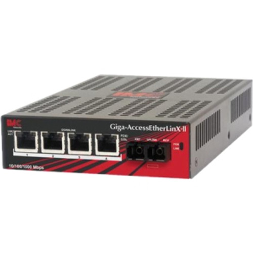 852-10340 IMC 852-10340 Ethernet Switch 5 Ports Manageable 4 x RJ-45 1 x SC 10/100/1000Base-T, 1000Base-X (Refurbished)