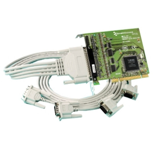 UC-346 Brainboxes UC-346 4-port Multiport Serial Adapter Universal PCI 4 x DB-9 Male RS-422/485 Serial Via Cable Plug-in Card