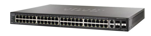 SG500X48K9 Cisco SG500X 48-Ports 10/100/1000 RJ-45 Manageable Stackable Layer3 Rack-mountable Switch with 4x 10 Gigabit SFP+ Ports (Refurbished)