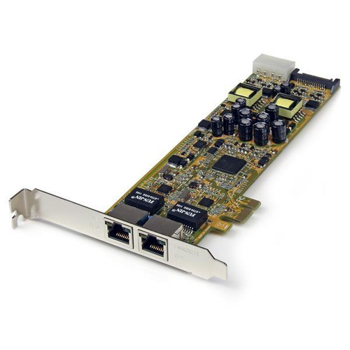 ST2000PEXPSE StarTech Dual Port 10/100/1000Mbps Gigabit Ethernet PCI Express Network Adapter Card