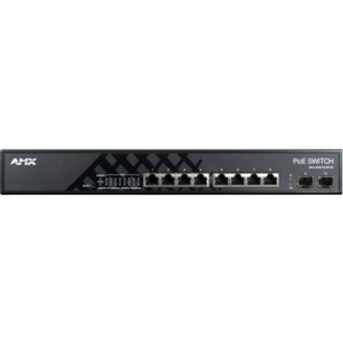 FG2178-63 AMX NXA-ENET8-2POE Gigabit Ethernet Layer 2 PoE Switch 8-Ports Manageable 8 x POE 2 x Expansion Slots 10/100/1000Base-T PoE Ports Desktop,
