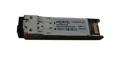 AA1403015-E6 Nortel 10Gbps 10GBase-SR Multi-mode Fiber 300m 850nm Duplex LC Connector SFP+ Transceiver Module (Refurbished)