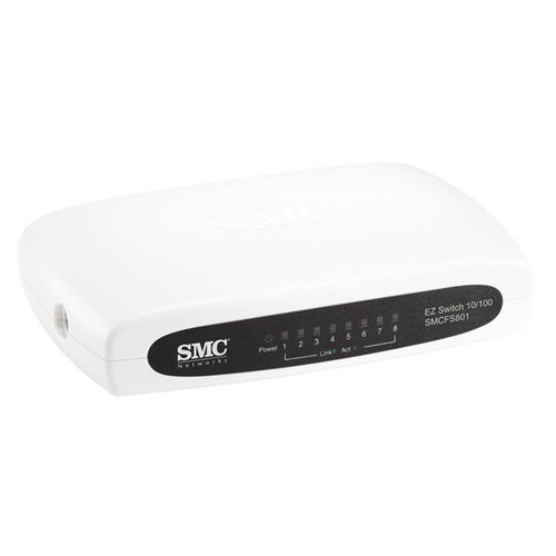 SMCFS801NA SMC 8-Ports Unmanaged 10/100 Switch (Refurbished)