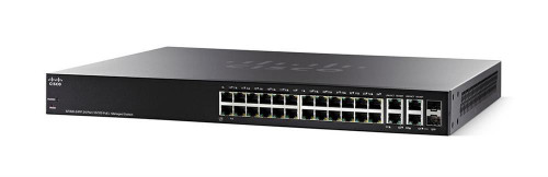 SF300-24PP-K9-JP Cisco SF300-24PP 24-Ports 10/100 PoE+ Managed Switch w/Gig Uplinks (Refurbished)