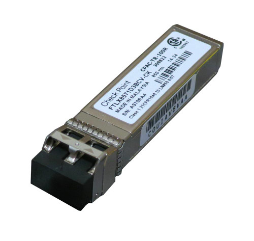 CPAC-TR-10SR Check Point 10Gbps 10GBase-SR Multi-mode Fiber 300m 850nm Duplex LC Connector SFP+ Transceiver Module