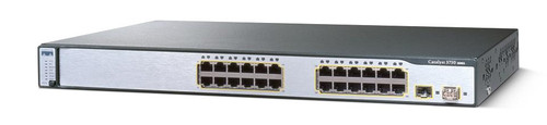 WS-C3750G-TS-E Cisco Catalyst 3750G 48-Ports 10/100/1000T RJ-45 PoE Manageable Layer3 Rack Mountable 1U and Stackable Switch 4x SFP Ports (Refurbished)