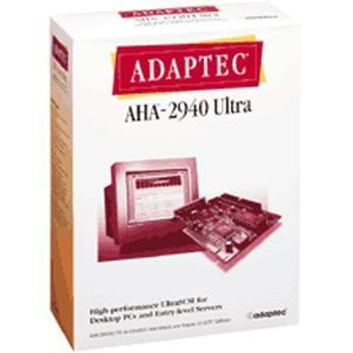 1605100 Adaptec AHA-2940 Ultra SCSI Controller 64MB Up to 20MBps 50-pin HD-50 Ultra SCSI SCSI External, 50-pin Ultra Narrow SCSI Internal