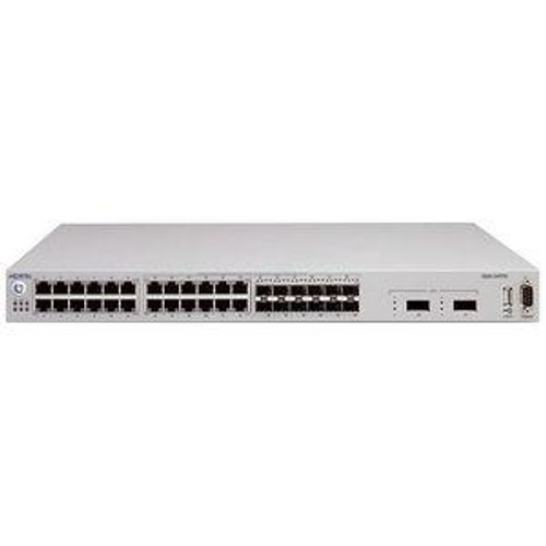 AL1001A07-GS Nortel Ethernet Routing Switch 5520-48T-PWR with 48-Ports 10/100/1000 IEEE 802.3af Power overEthernet ports plus 4 fiber mini-GBIC ports. Includes