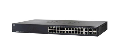 SRW224G4P-K9 Cisco 24-Ports 10/100 POE 2-Port 10/100/1000 Ethernet Switch (Refurbished)