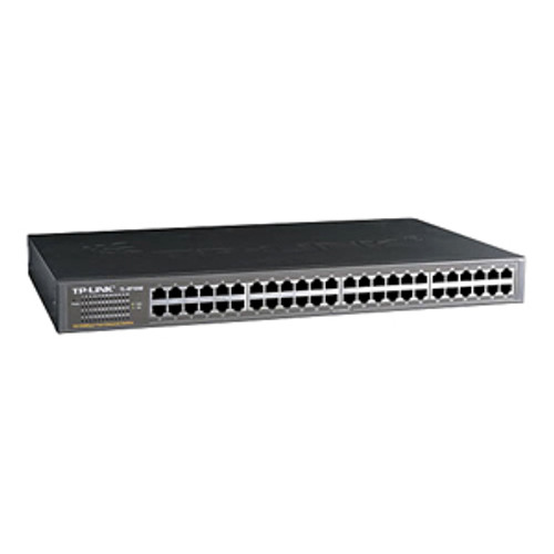 TL-SF1048 TP-LINK 48-Ports 10/100M Switch 48 10/100M RJ45 Ports 1U 19-inch rack-mountable steel case (Refurbished)