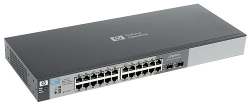 J9450AB HP Procurve 1810-24G 24-Ports 10/100/1000Base-T RJ-45 Manageable Layer2 Rack-mountable Ethernet Switch with 2x Shared SFP (mini-GBIC) Ports