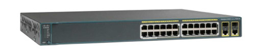 WS-2960-24LC-S Cisco Catalyst 2960 Series 24-Ports Ethernet 10/100Mbps 1 x Gigabit LAN 1 x SFP-based Switch (Refurbished)