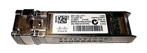 SFP-10G-LR-X Cisco 10Gbps 10GBase-LR Single-mode Fiber 10km 1310nm Duplex LC Connector SFP+ Transceiver Module