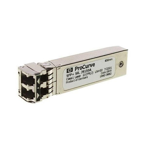 3RD-J9150A HP ProCurve X132 10Gbps 10GBase-SR Multi-mode Fiber 300m 850nm Duplex LC Connector SFP+ Transceiver Module