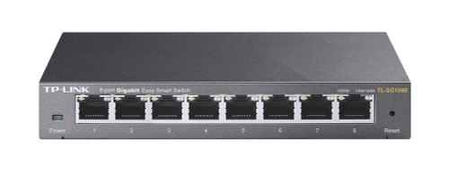 TL-SG108E TP-LINK 8-Ports Gigabit Easy Smart Switch 8 10/100/1000Mbps RJ45 ports MTU/Port/Tag-based VLAN QoS IGMP Snooping (Refurbished)