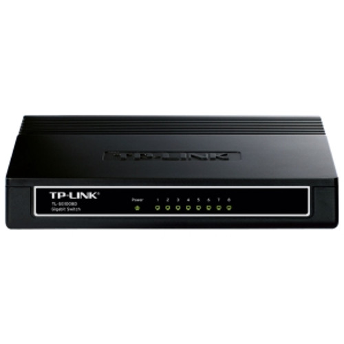 TL-SG1008D TP-LINK 8-Ports RJ-45 10/100/1000Mbps Gigabit Unmanaged Desktop Switch with Power-Saving (Refurbished)