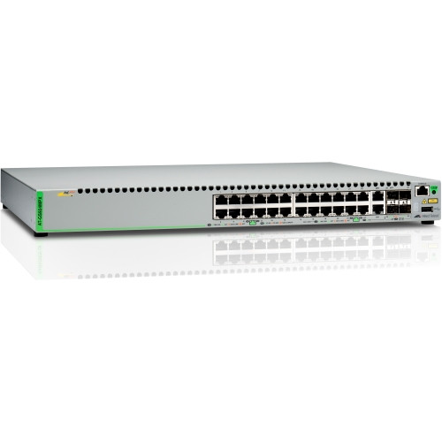 AT-GS924MPX-10 Allied Telesis 24-Ports 10/100/1000Base-T PoE Gigabit Ethernet Managed Switch with 2x SFP/Copper Combo Ports and 2x SFP/SFP+ Uplink Slots