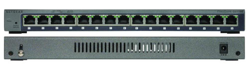 GS116E-100PES NetGear ProSafe Plus 16-Ports 10/100/1000Mbps RJ45 Gigabit Ethernet Switch (Refurbished)