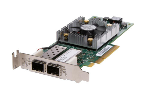 406-BBBC Dell Dual-Ports SFP+ 16Gbps Fibre Channel PCI Express 3.0 x4 Host Bus Network Adapter by QLogic