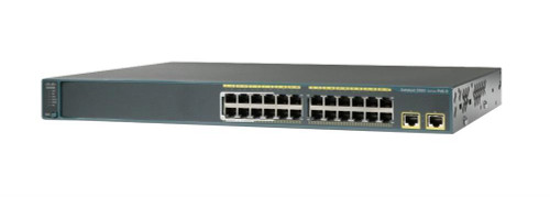 WS-C2960-24LT-L-C3 Cisco Catalyst 2960 24-Ports 10/100/Mbps 2 x SFP Gigabit 1U Rackmountable Managed Ethernet Switch (Refurbished)