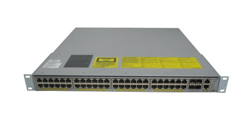 WS-C4948E-F-E Cisco Catalyst 4948E-F 48-Ports RJ-45 10/100/1000Base-T Gigabit Ethernet Layer3 Rack-mountable Manageable Switch with 4x Gigabit Ethernet SFP+ Ports