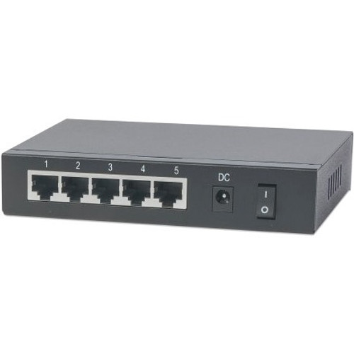 561082 Intellinet Network PoE-Powered 5-Ports Gigabit Switch with PoE Passthrough (Refurbished)
